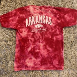 University of Arkansas Acid Wash Tee